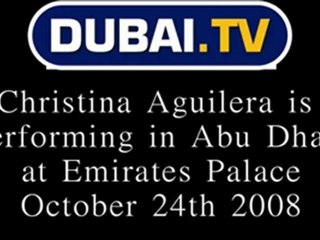 Christina Aguilera in Abu Dhabi October 24th 2008