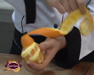 YEMEK SANATI PORTAKALDAN GÜL