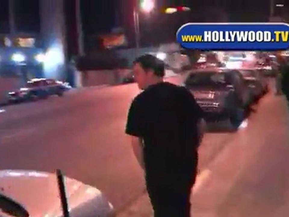 Jimmy Kimmel and Sarah Silverman Leave Kitchen 24.