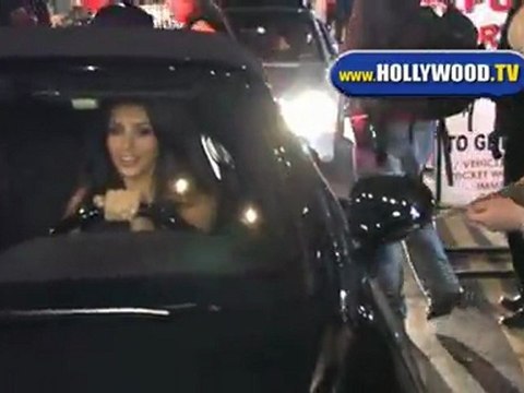 Kim Kardashian Leaves Blackberry Storm Launch Party.
