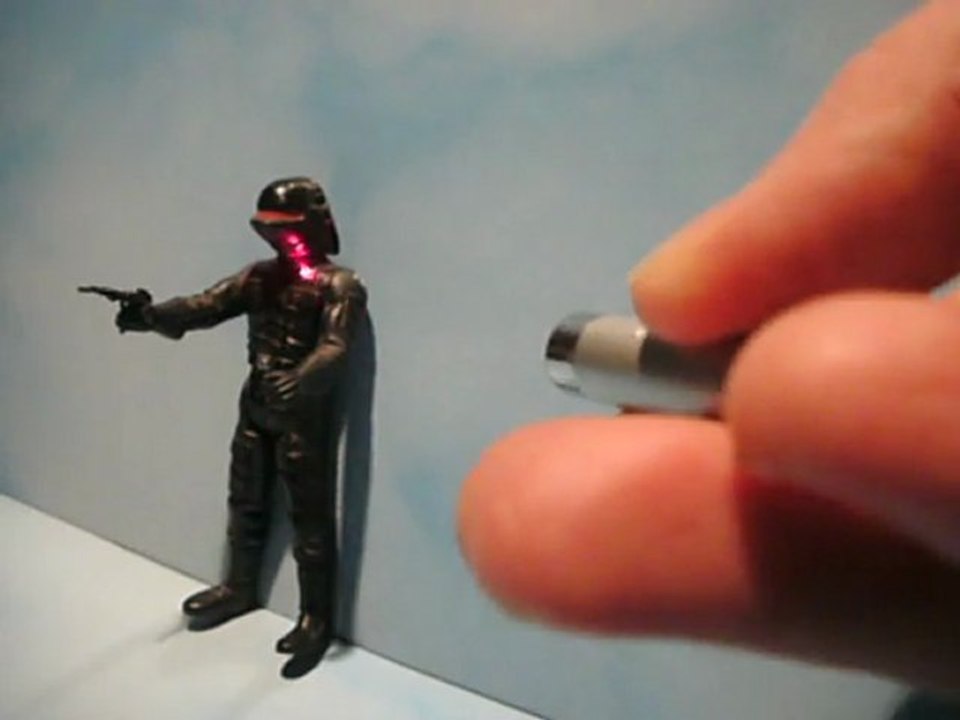 laser pointer + led light