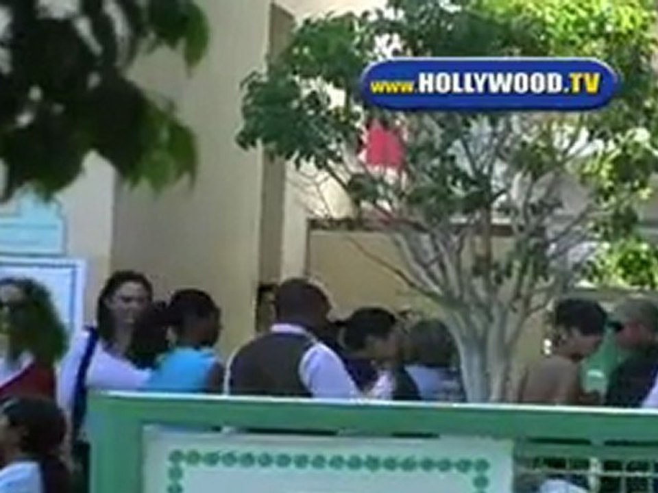Rihanna At Local School.