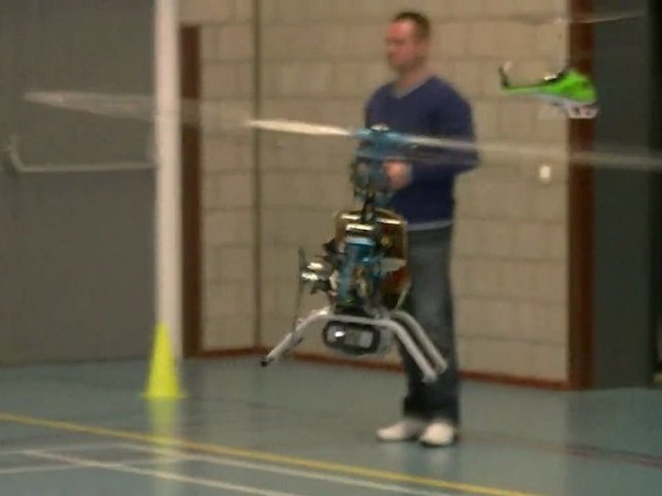 Pagani-productions rc indoor heli meeting zeswegen heerlen 12-2-2012 part 1