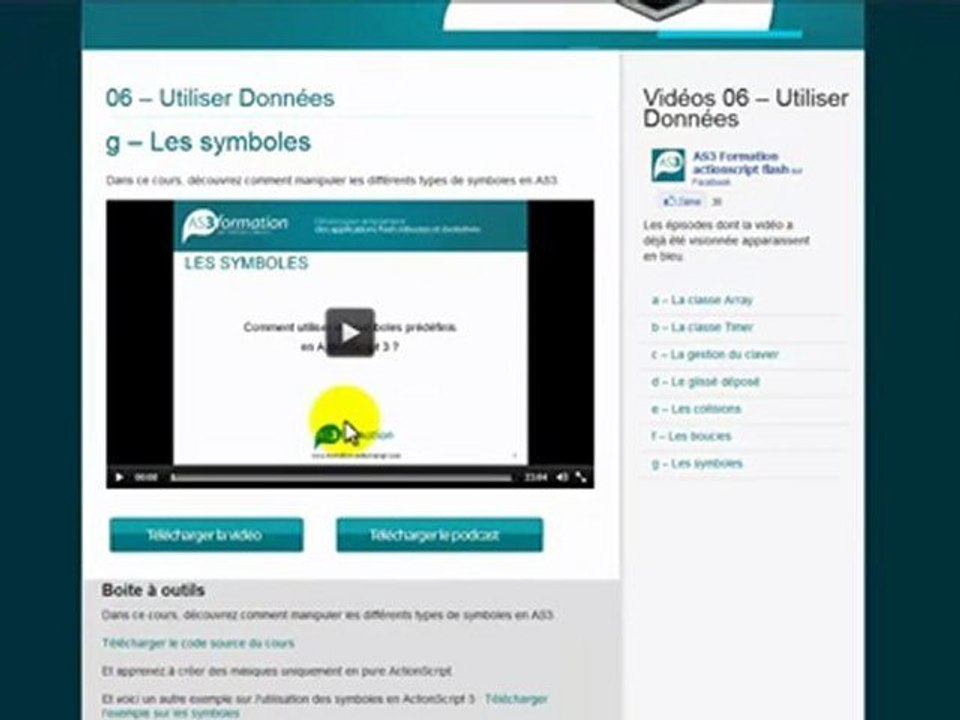 Formation Flash ActionScript 3 : Le Kit du Développeur Flash en ActionScript 3