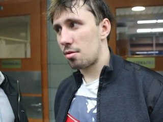 Денис Бодров после игры с к.Витязь 15.02.12.