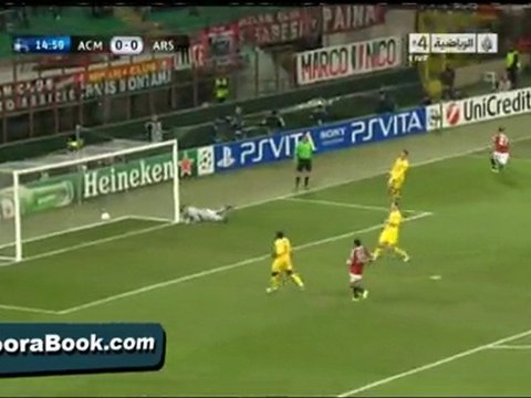 هدف الميلان الأول فى آرسنال بتعليق رؤوف خليف