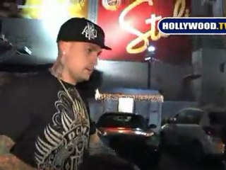 Benji Madden and DJ Aoki At a Hollywood Hot Spot.