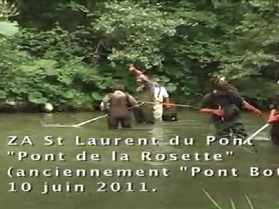 Teaser Travaux d'aménagements piscicoles et pêche électrique d'inventaire sur le Guiers Mort