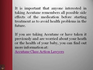 Accutane Class Action Lawyers