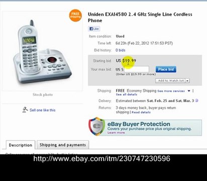 Uniden Cordless Telephone with Answering Machine 2.4 Ghz