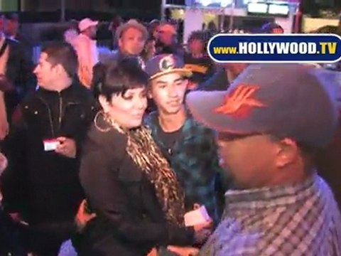 Kris Jenner LA Lakers game at The Staples 112110 YT