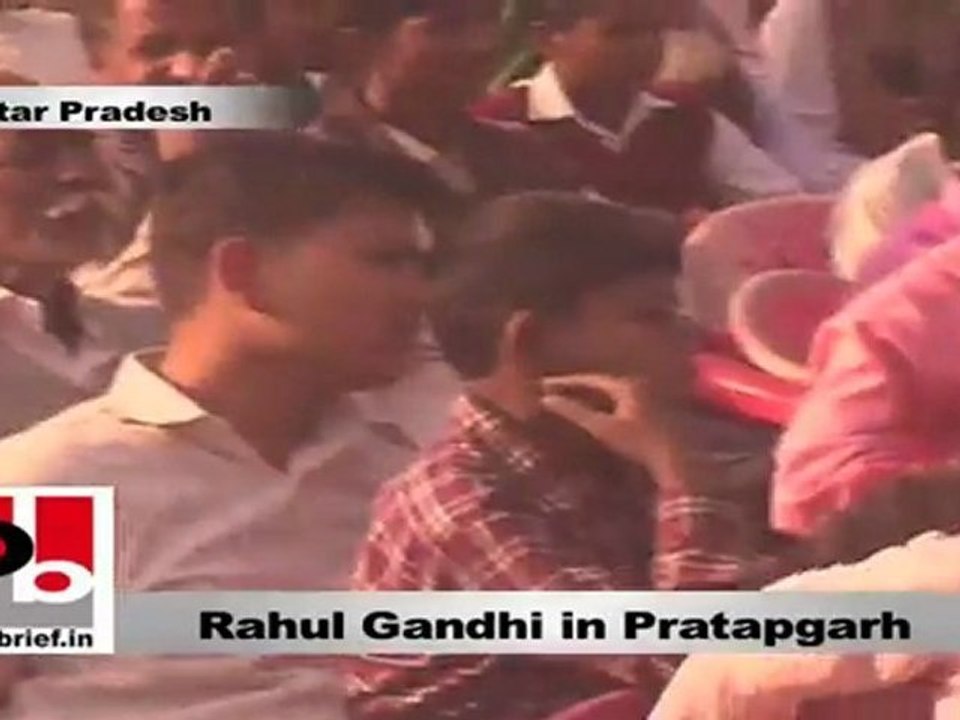 Rahul Gandhi in Hardoi talks about Bundelkhand relief package