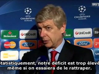 Wenger "choqué" par la défaite à Milan