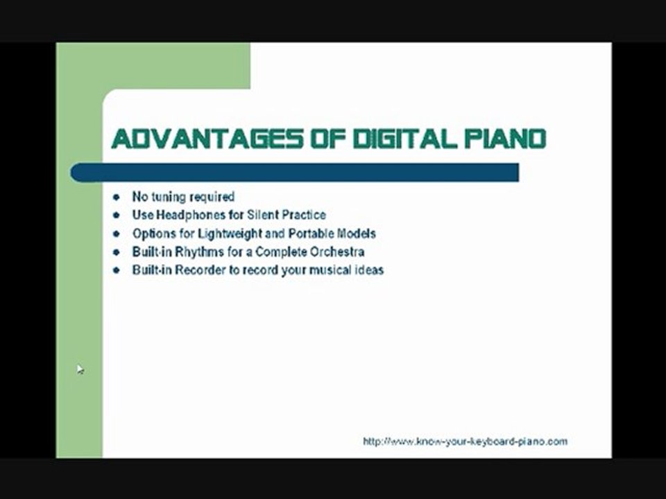 Advantages of Digital Piano over Acoustic Pianos