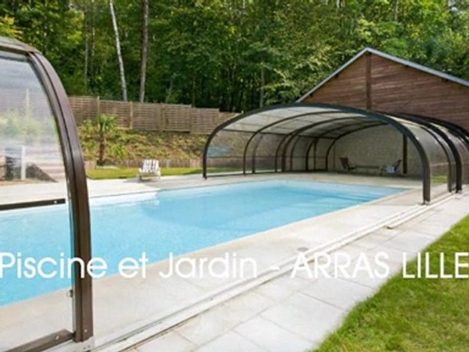 Abri piscine - Piscine et Jardin - Nord Pas-de-Calais Somme - Vente magasin Arras Lille d'Abris haut bas medium fixe télescopique