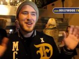 Mike Posner chats with the paparazzi at The Beverly Nightclub