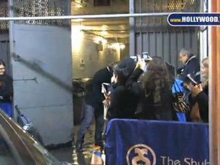 Alan Rickman At The JOHN GOLDEN THEATRE