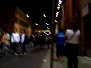 Buskers festival at night