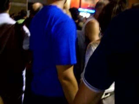 Buskers festival at night