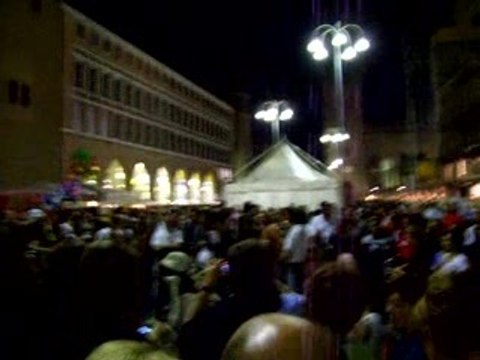 Buskers festival at night