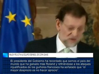 Rajoy felicita al equipo español de Copa Davis