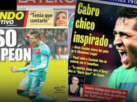 Deportes: Fútbol; Barcelona, Alexis, héroe en Chile y en Barcelona