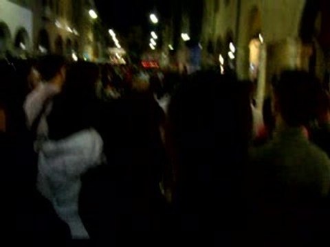 Buskers festival at night