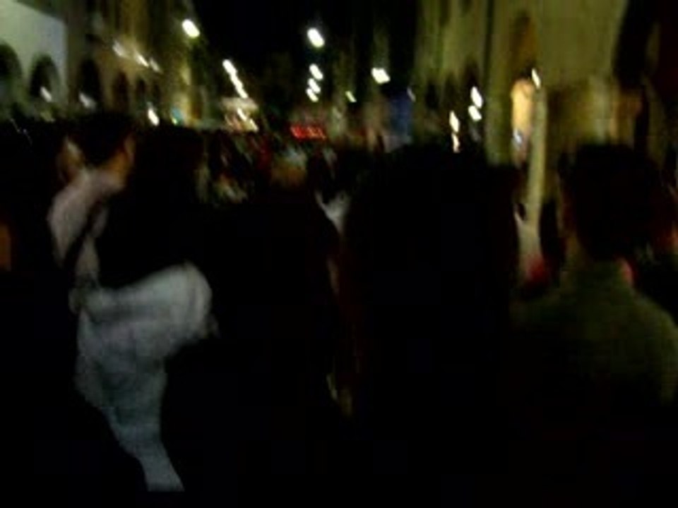 Buskers festival at night