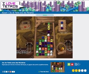 Jeu de Tetris avec des Monstres