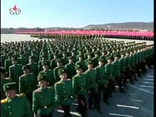 N. Korean military stages mass parade for late leader