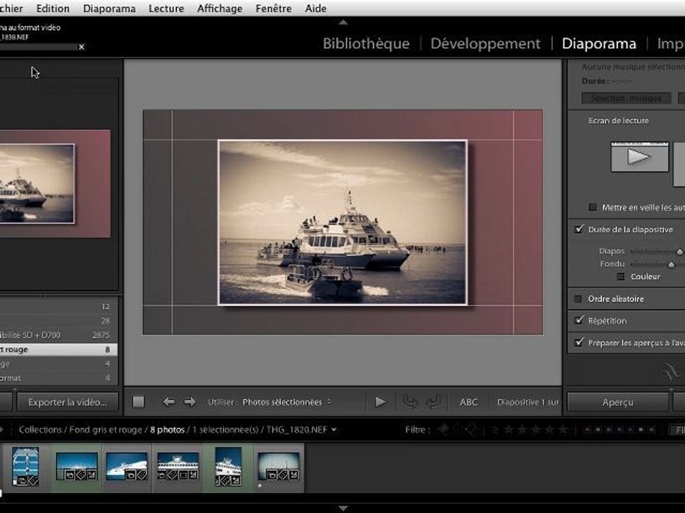 Lightroom 3 : Exportater un diaporama