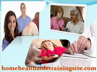 Home health aide training