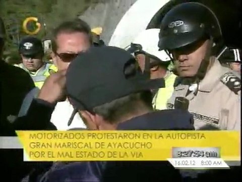 Protesta en la Autopista Caracas - Guarenas