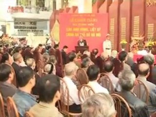 Khánh thành Đài tưởng niệm các anh hùng liệt sỹ Công an Hà Nội