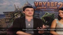 Interview exclusive Vanessa Hudgens et Josh Hutcherson - Voyage au centre de la terre 2