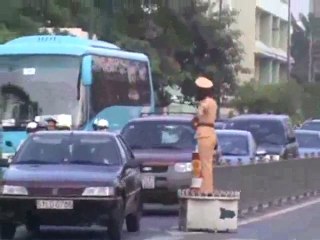 Những 'bông hồng' điều tiết giao thông ở TP Hồ Chí Minh