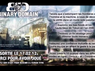 PleyDécouverte Binary Domain demo