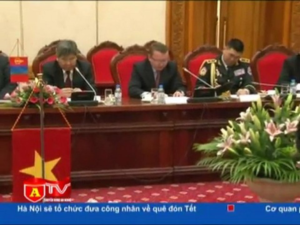 Bộ Công an tiếp đoàn Hội đồng an ninh quốc gia Mông Cổ