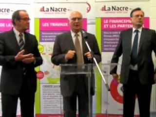 Méru : pose de la première pierre  maison de l'enfant