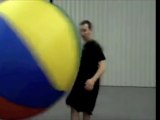 Guy Gets Owned By A Huge Ball