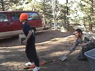 Blindfolded Block Toss Prank