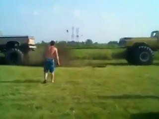 Truck Tug-O-War!