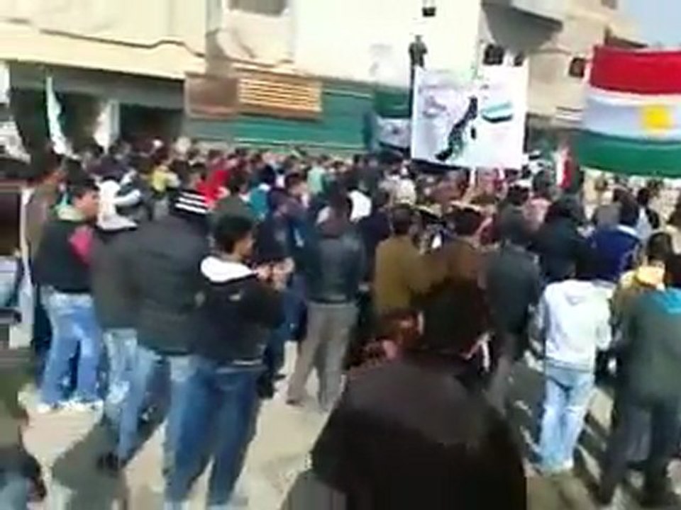 فري برس   مظاهرة سري كانيه رأس العين   االاربعاء 12 2 2015