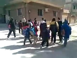 فري برس   مظاهرة اطفال حلكو القامشلي 15 2 2012 ج1