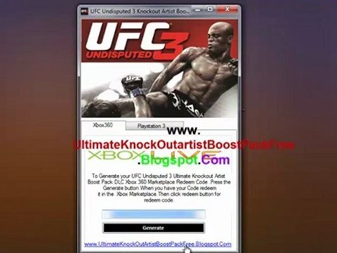 UFC Undisputed 3 Ultimate Knockout Artist Boost Pack DLC - Xbox 360 - PS3