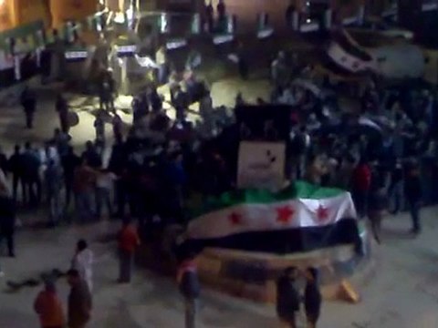 فري برس ريف دمشق الهامة مظاهرة في ساحة الحرية 14 2 2012