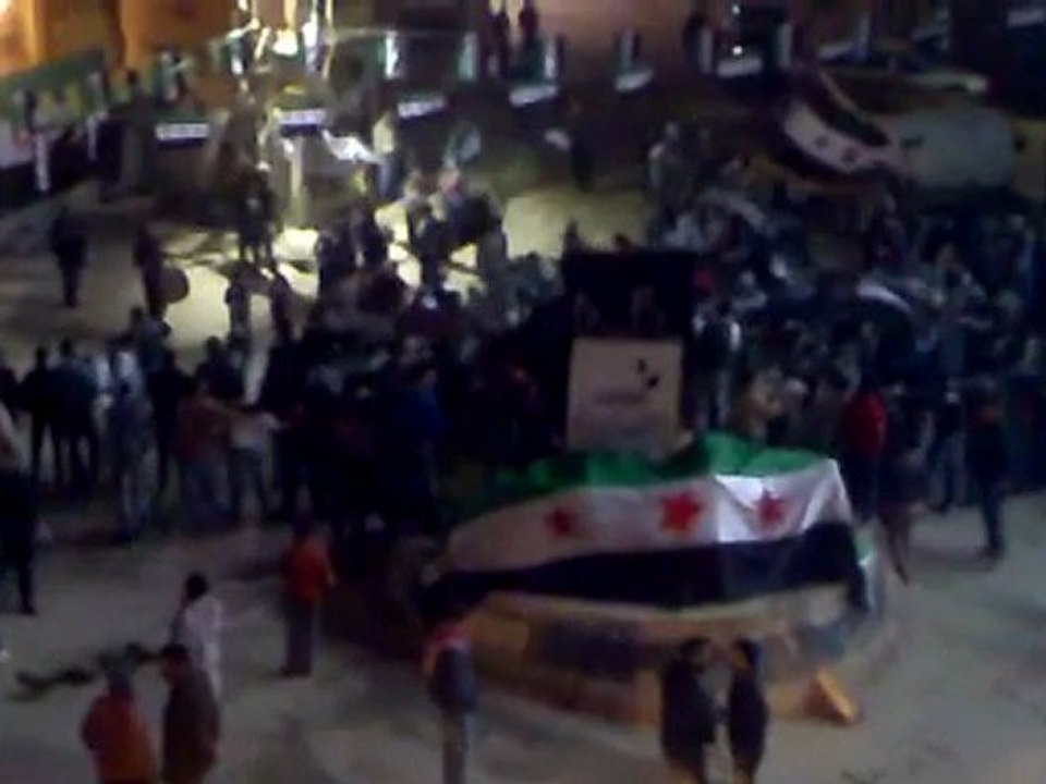 فري برس   ريف دمشق الهامة مظاهرة في ساحة الحرية 14 2 2012