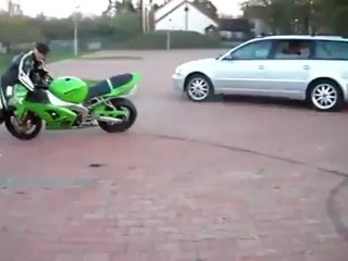 Motorcycle Stunt Totally Backfires