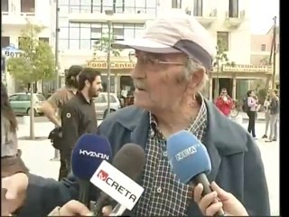 Old Man Interrupts Interview with Animal Noises
