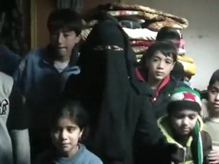 فري برس   حمص حالة الملاجئ  في باباعمرو 14 2 2012